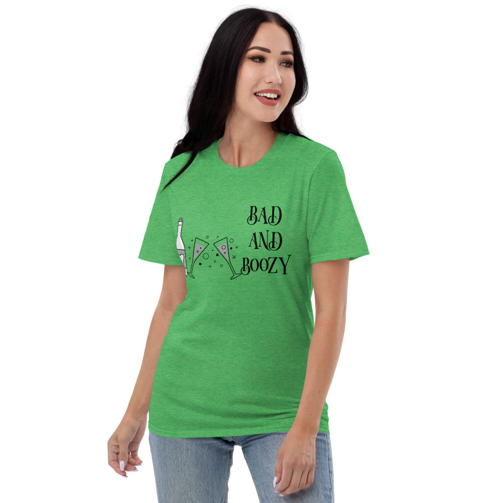 BAD AND BOOZY- Unisex Short-Sleeve T-Shirt