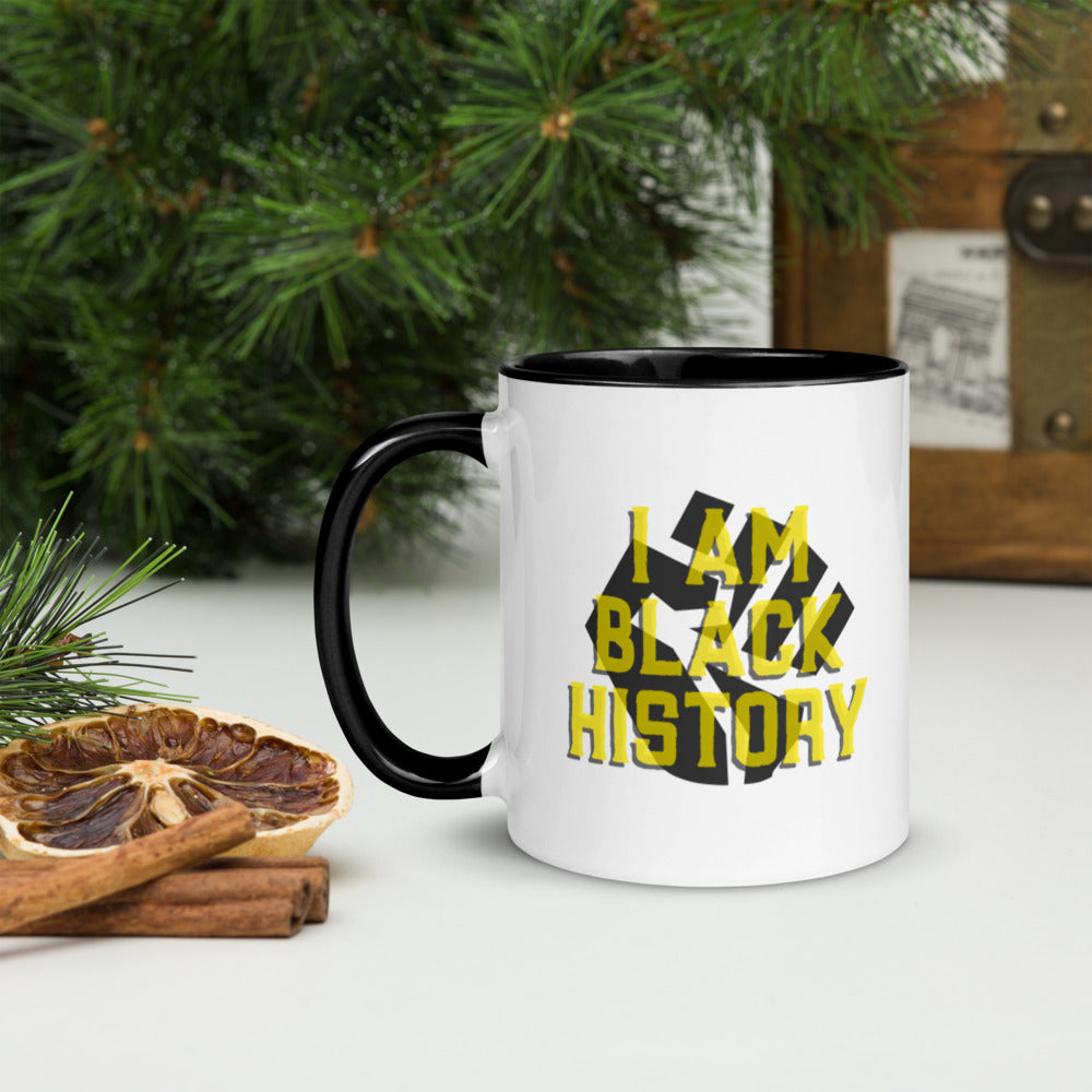 I AM BLACK HISTORY- Mug with Color Inside