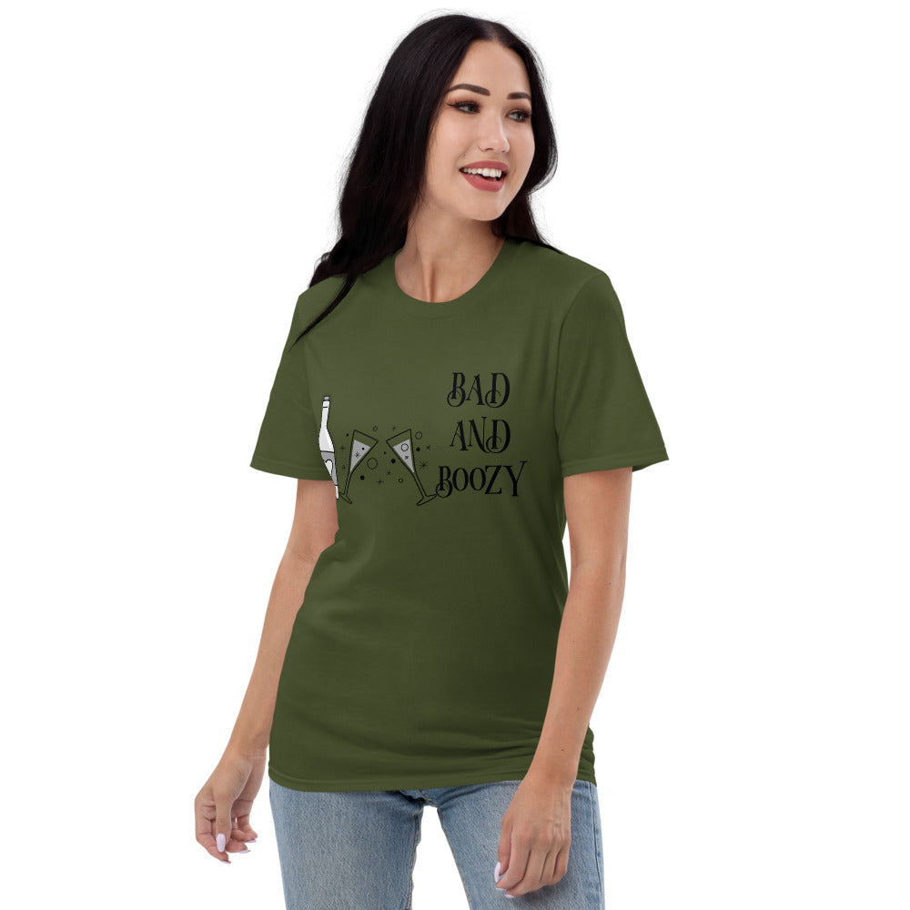 BAD AND BOOZY- Unisex Short-Sleeve T-Shirt