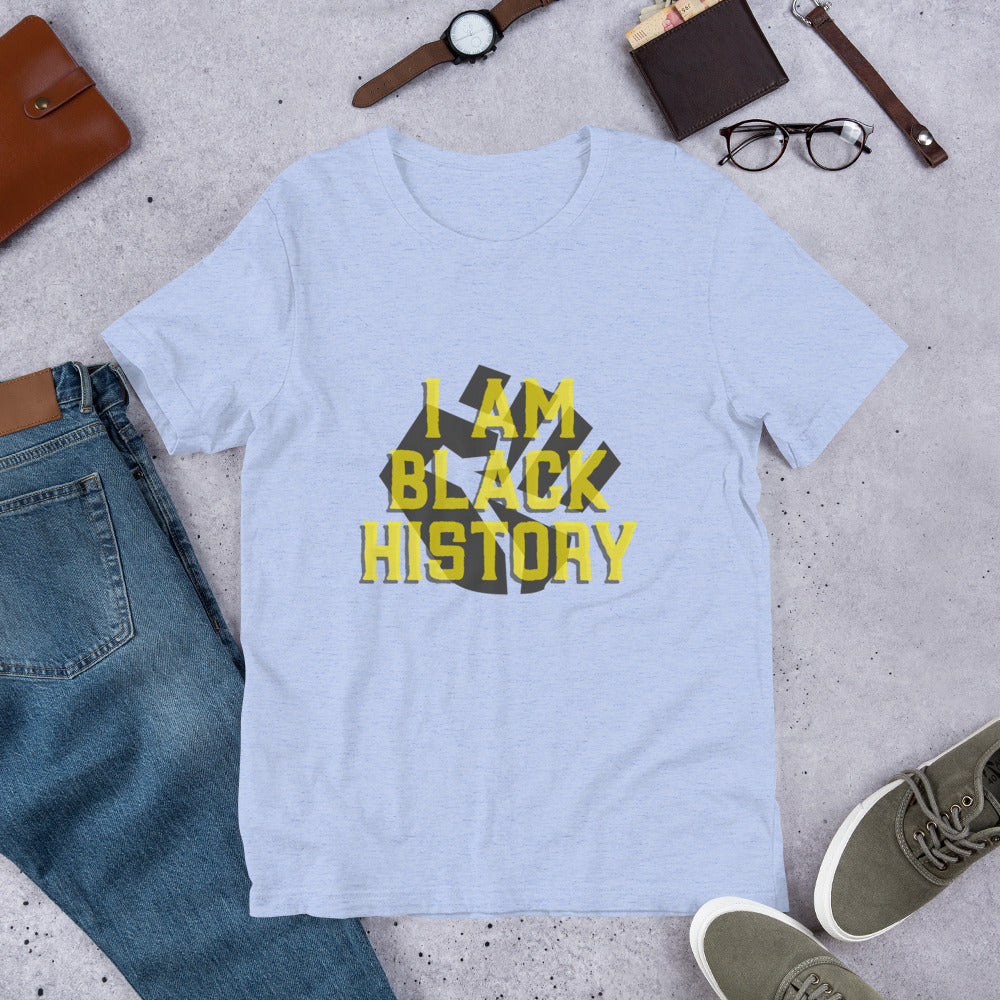 I AM BLACK HISTORY- Short-Sleeve Unisex T-Shirt