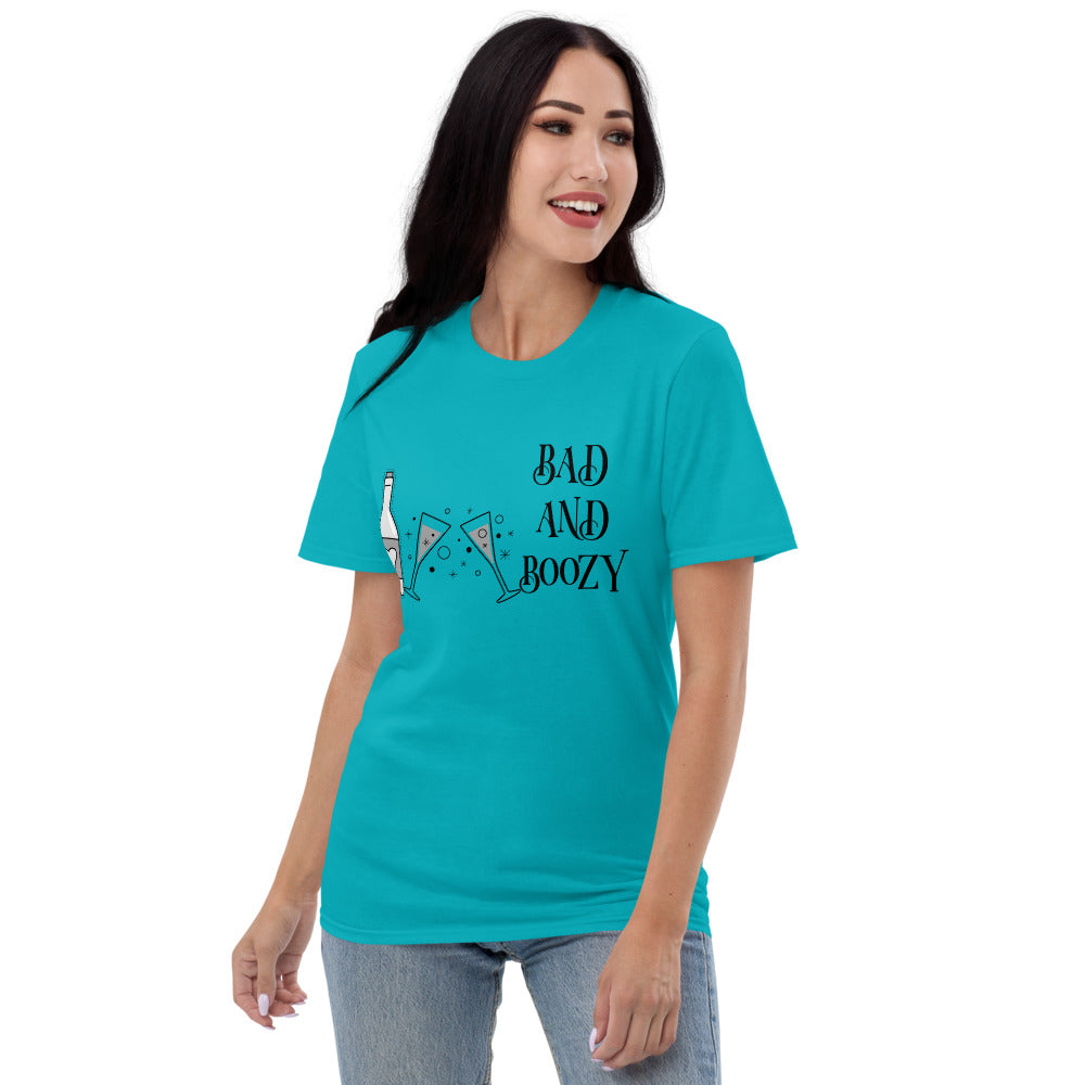 BAD AND BOOZY- Unisex Short-Sleeve T-Shirt