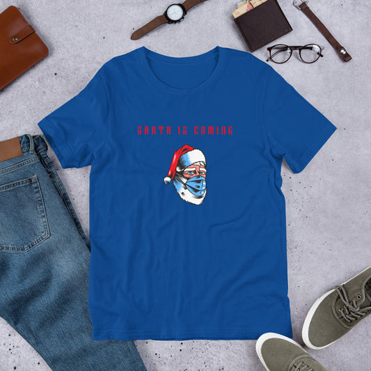 SANTA IS COMING- Short-Sleeve Unisex T-Shirt