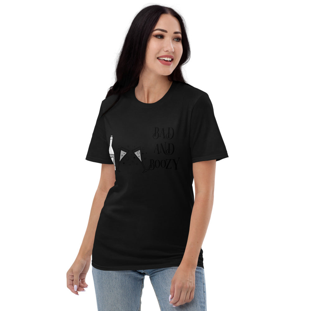 BAD AND BOOZY- Unisex Short-Sleeve T-Shirt