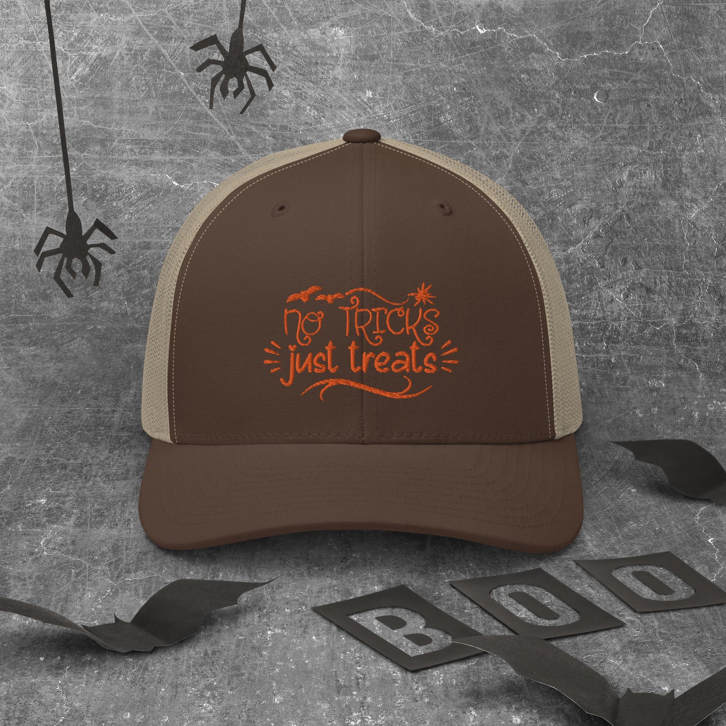 NO TRICKS JUST TREATS- Trucker Cap