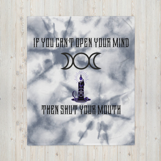 OPEN YOUR MIND- Throw Blanket