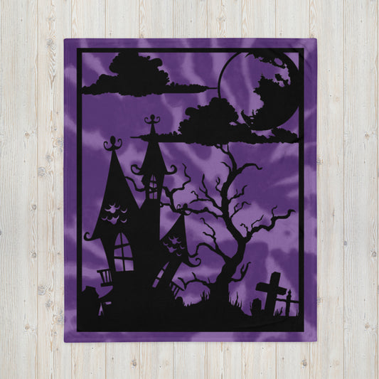 HAUNTED HOUSE- Throw Blanket