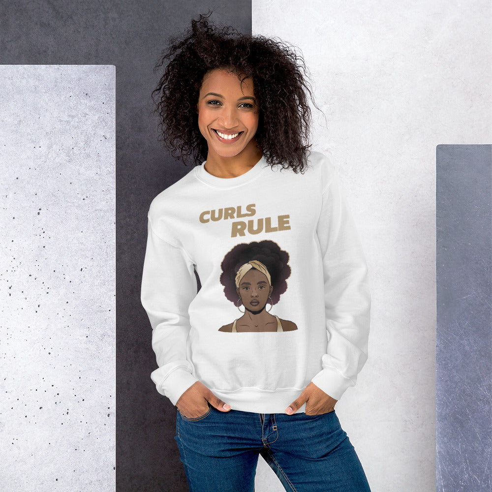 CURLS RULE- Unisex Sweatshirt