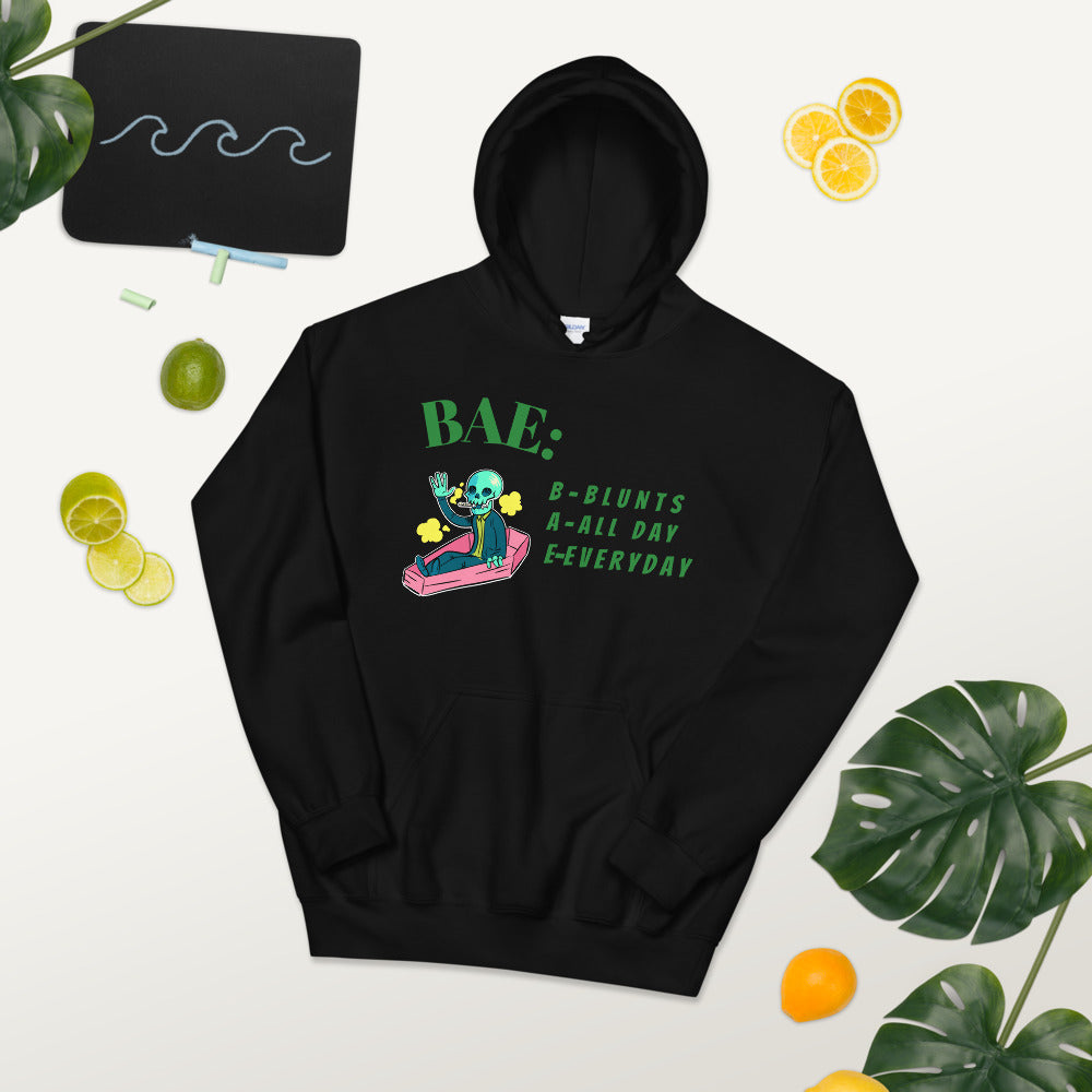 BAE- BLUNTS ALL DAY EVERYDAY- Unisex Hoodie