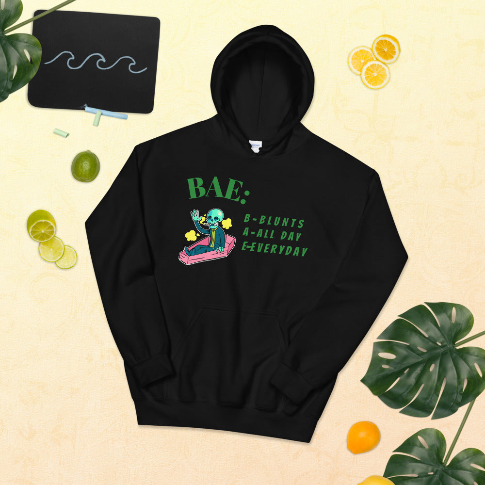 BAE- BLUNTS ALL DAY EVERYDAY- Unisex Hoodie
