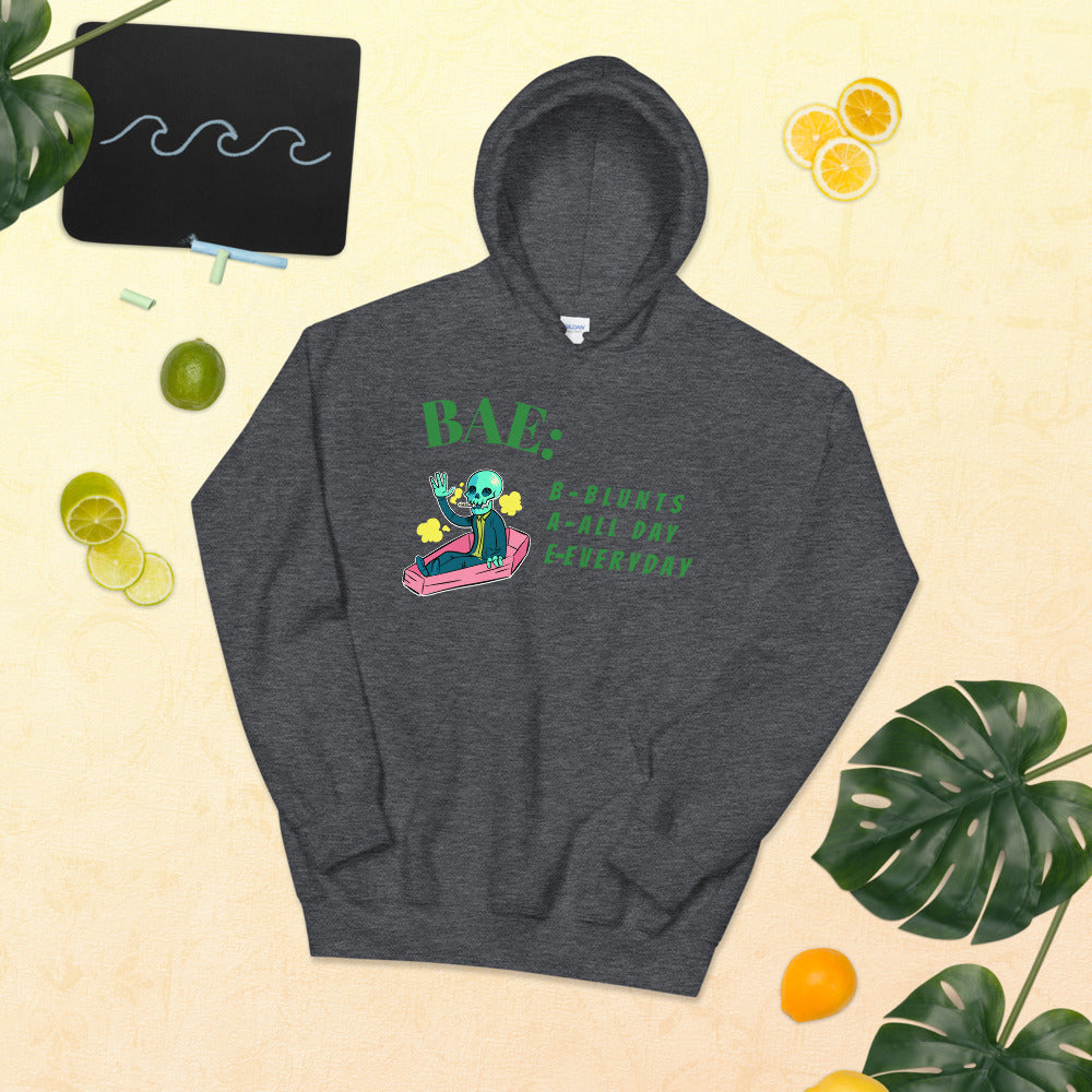 BAE- BLUNTS ALL DAY EVERYDAY- Unisex Hoodie