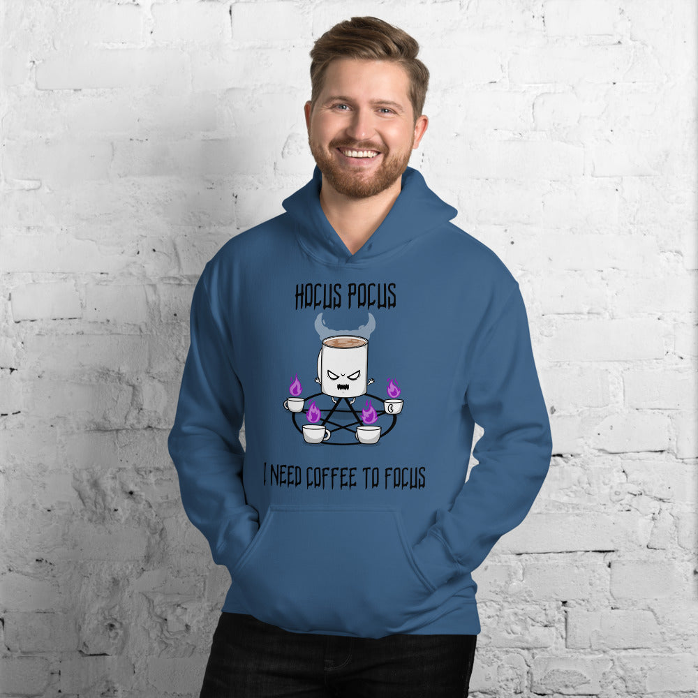 HOCUS POCUS, I NEED COFFEE TO FOCUS- Unisex Hoodie