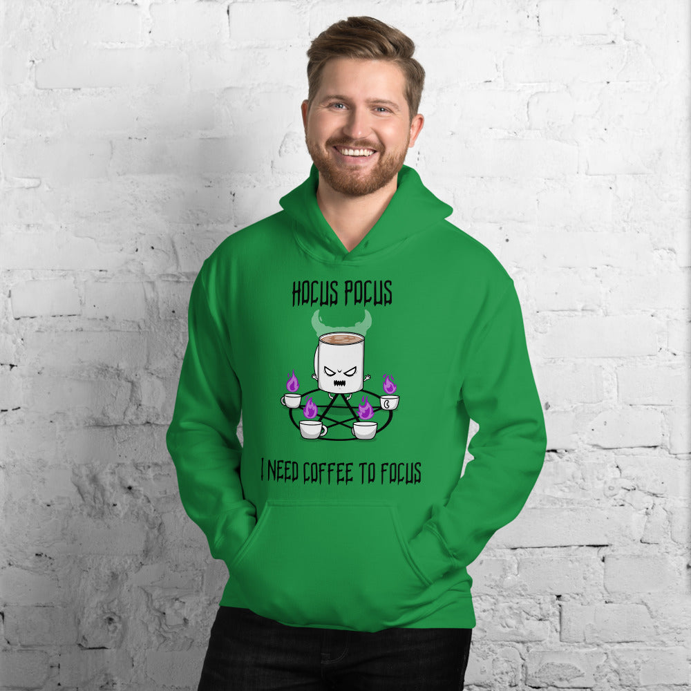 HOCUS POCUS, I NEED COFFEE TO FOCUS- Unisex Hoodie