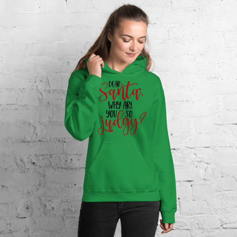 DEAR SANTA, WHY ARE YOU SO JUDGY- Unisex Hoodie