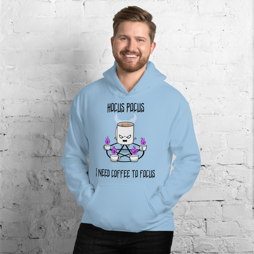 HOCUS POCUS, I NEED COFFEE TO FOCUS- Unisex Hoodie