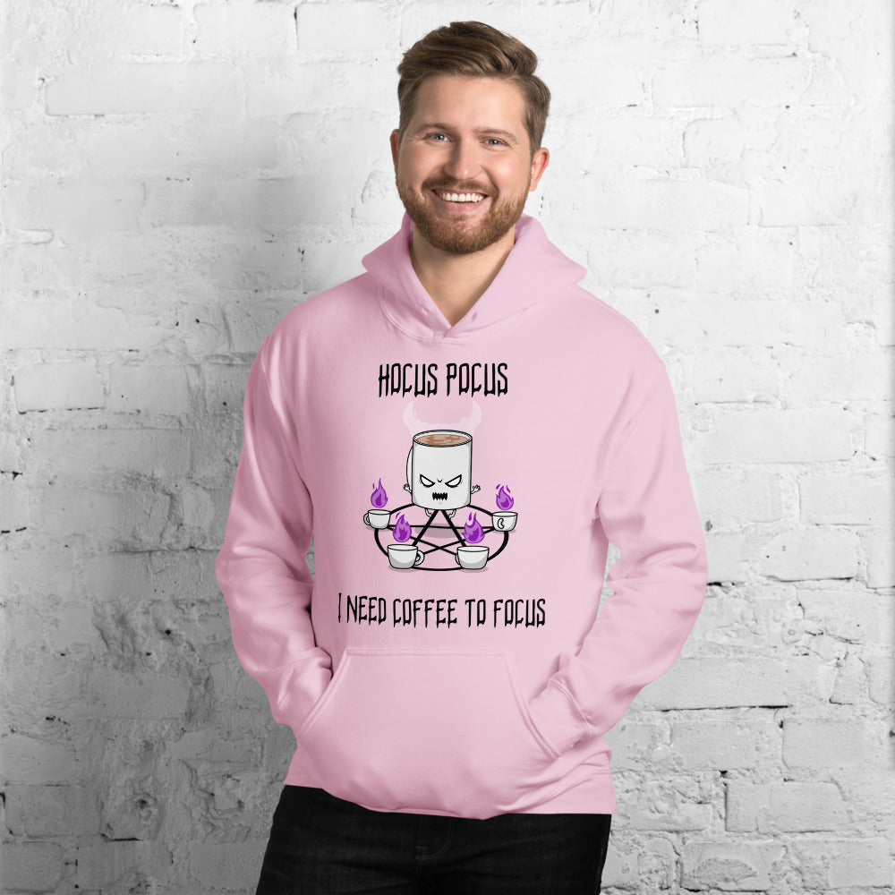 HOCUS POCUS, I NEED COFFEE TO FOCUS- Unisex Hoodie