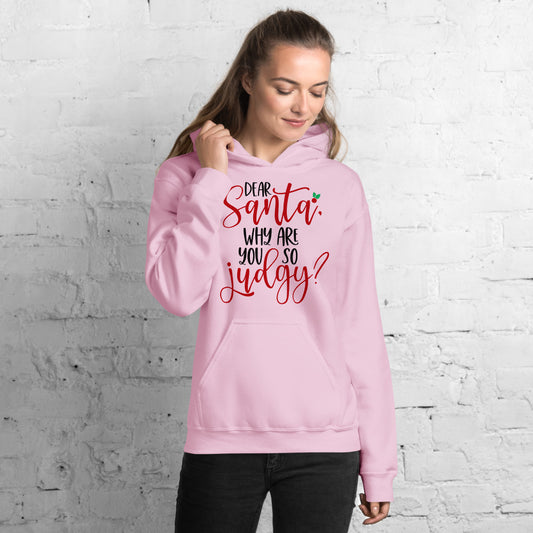 DEAR SANTA, WHY ARE YOU SO JUDGY- Unisex Hoodie