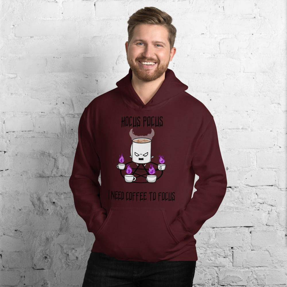HOCUS POCUS, I NEED COFFEE TO FOCUS- Unisex Hoodie