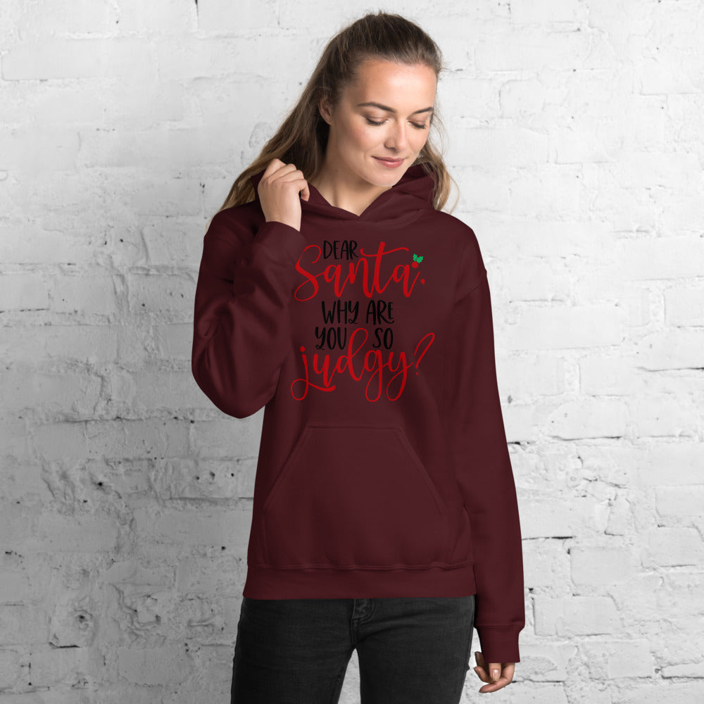 DEAR SANTA, WHY ARE YOU SO JUDGY- Unisex Hoodie