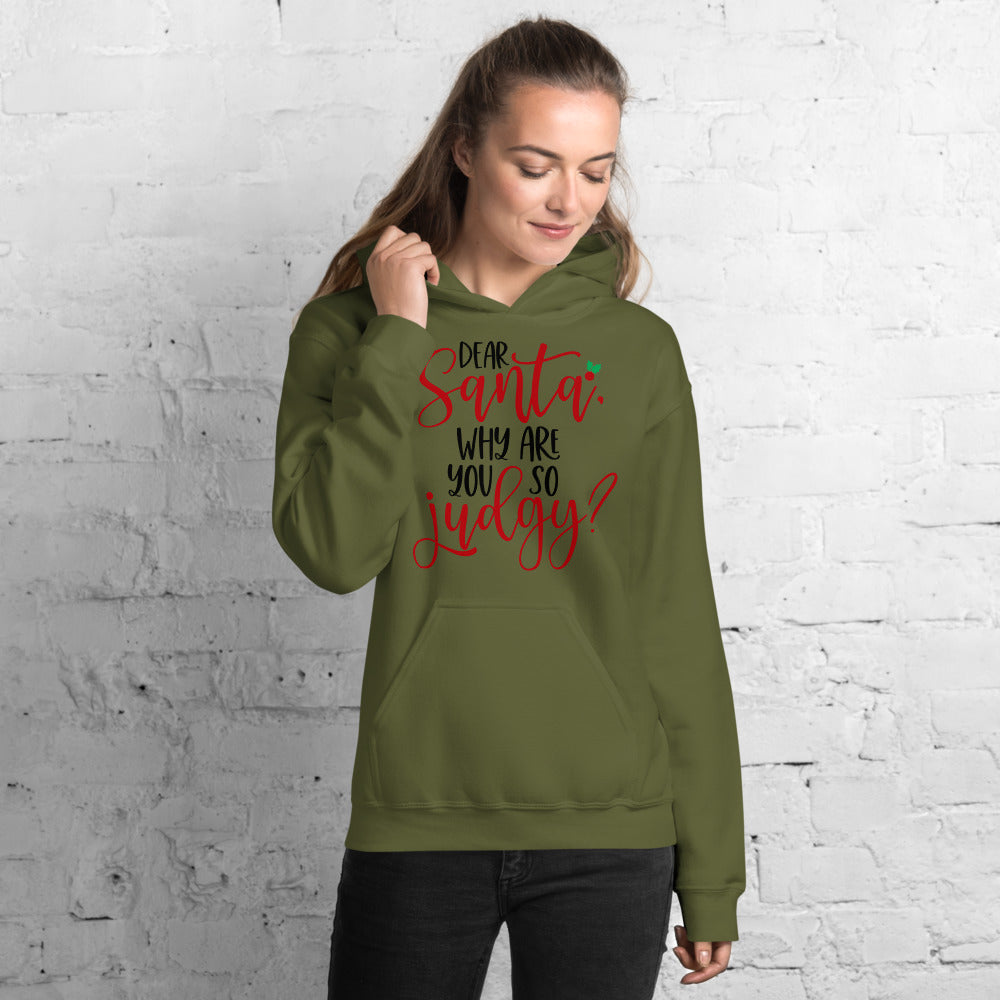 DEAR SANTA, WHY ARE YOU SO JUDGY- Unisex Hoodie