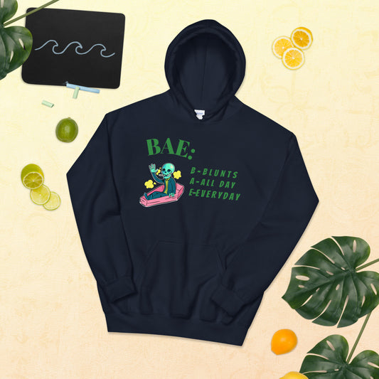 BAE- BLUNTS ALL DAY EVERYDAY- Unisex Hoodie