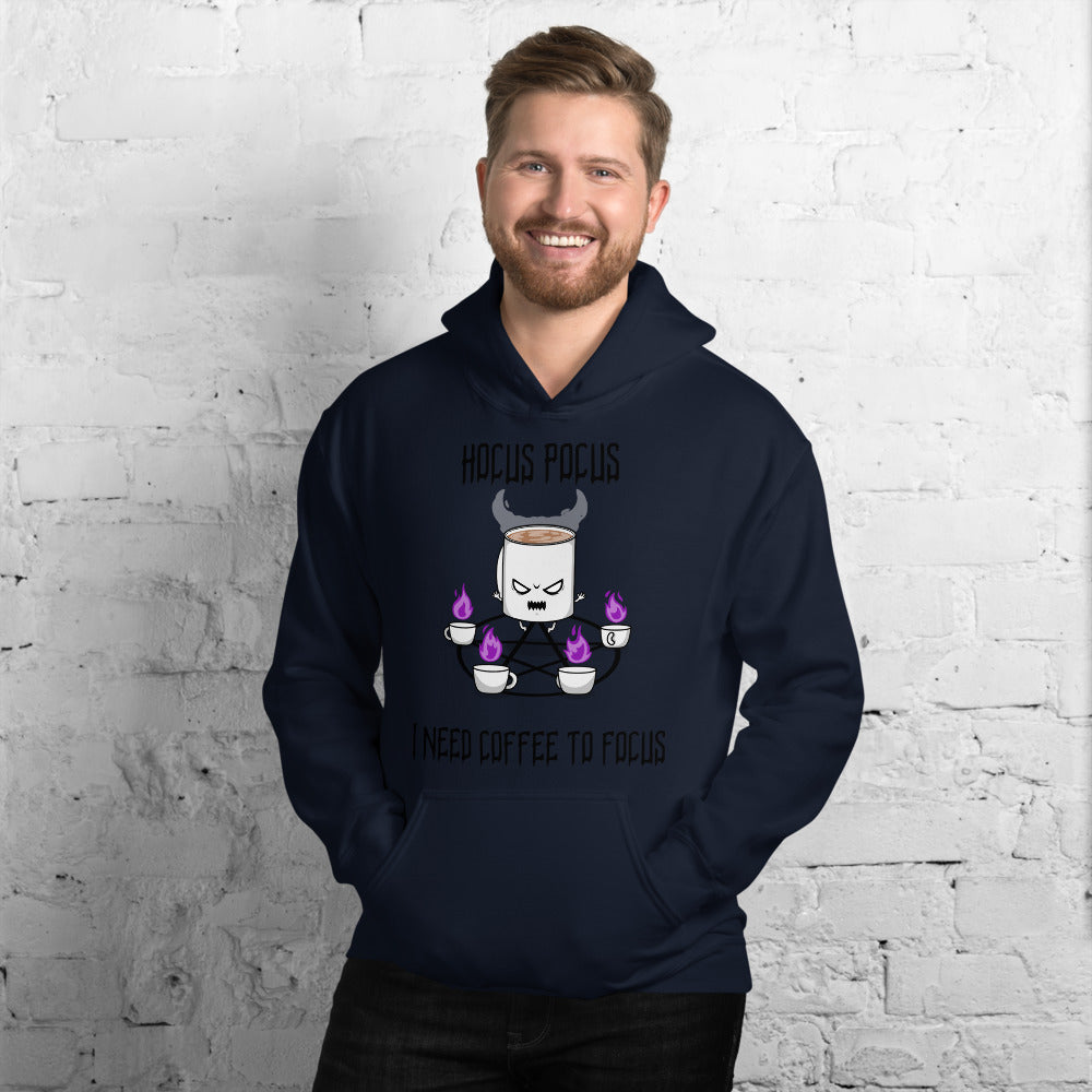 HOCUS POCUS, I NEED COFFEE TO FOCUS- Unisex Hoodie