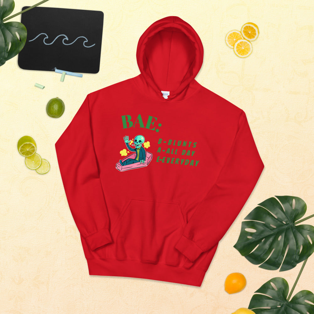 BAE- BLUNTS ALL DAY EVERYDAY- Unisex Hoodie