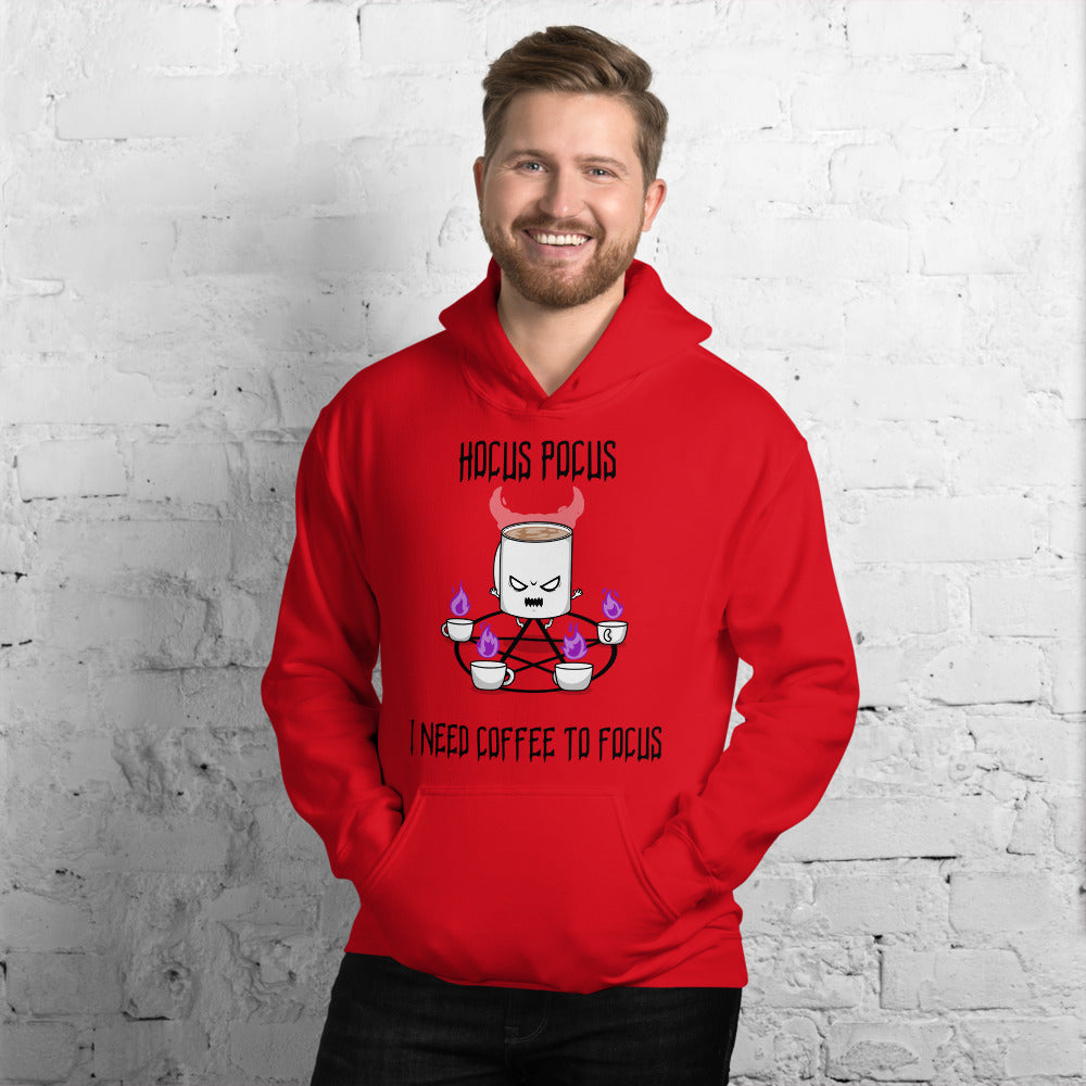 HOCUS POCUS, I NEED COFFEE TO FOCUS- Unisex Hoodie