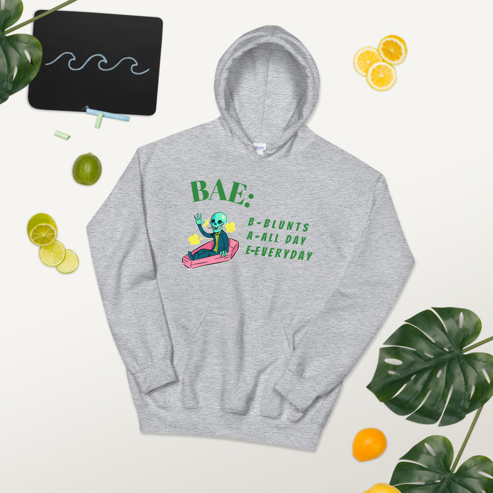 BAE- BLUNTS ALL DAY EVERYDAY- Unisex Hoodie