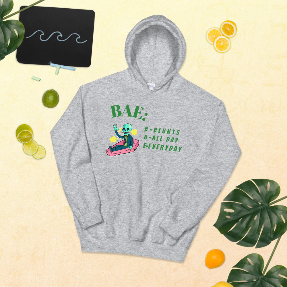 BAE- BLUNTS ALL DAY EVERYDAY- Unisex Hoodie