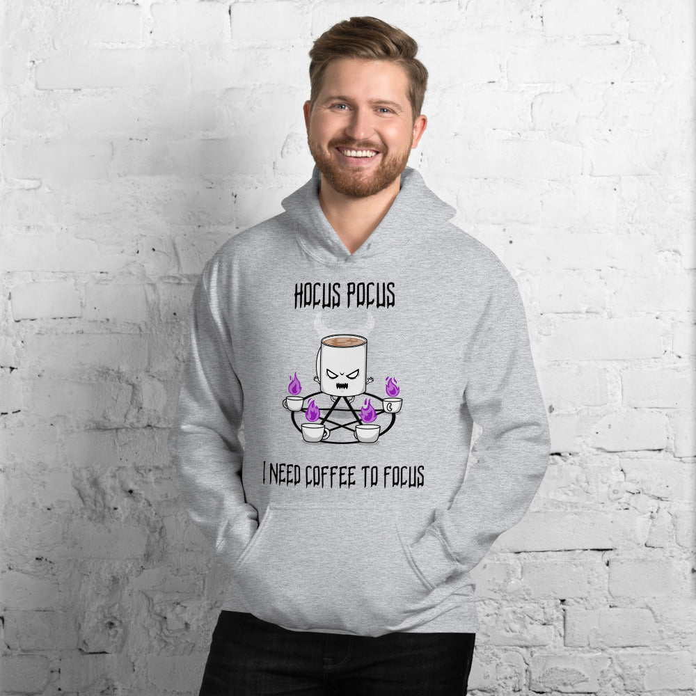 HOCUS POCUS, I NEED COFFEE TO FOCUS- Unisex Hoodie