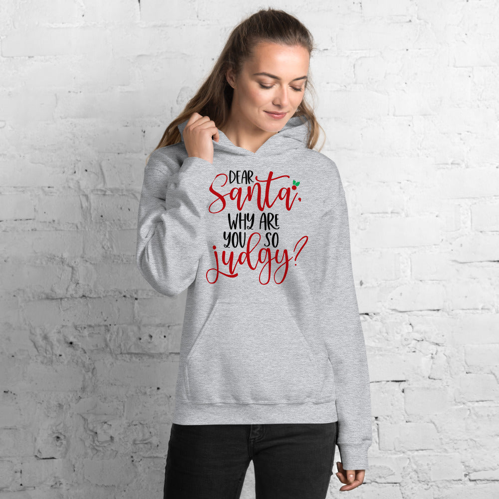 DEAR SANTA, WHY ARE YOU SO JUDGY- Unisex Hoodie