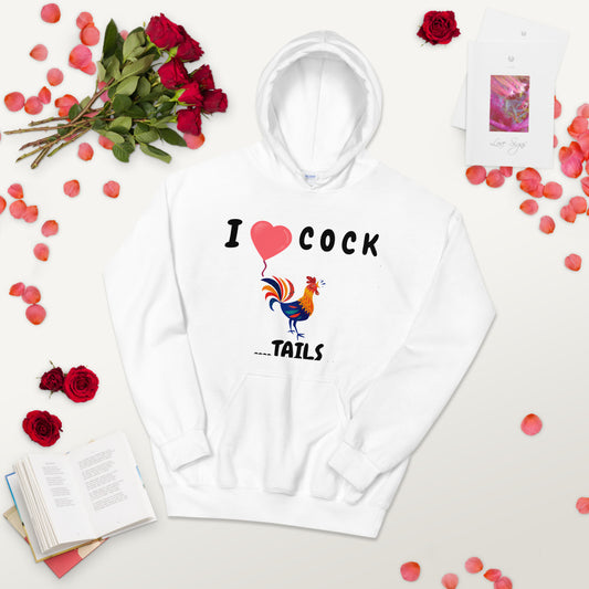 I HEART COCK.... TAILS- Unisex Hoodie