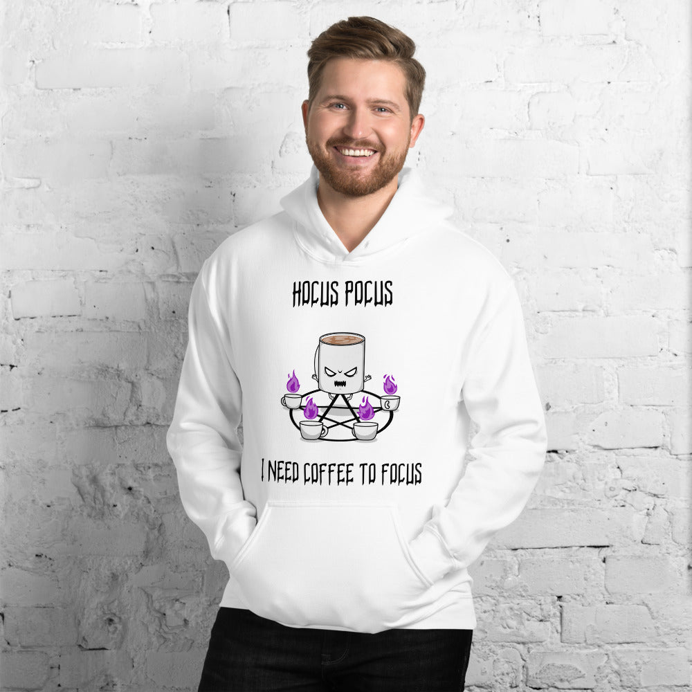 HOCUS POCUS, I NEED COFFEE TO FOCUS- Unisex Hoodie
