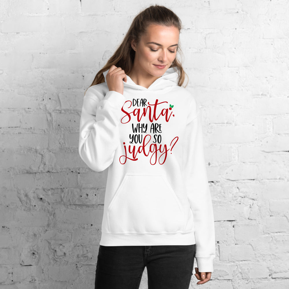 DEAR SANTA, WHY ARE YOU SO JUDGY- Unisex Hoodie