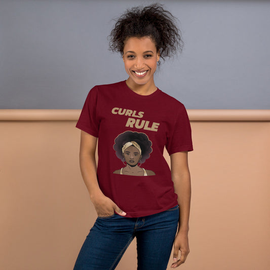 CURLS RULE- Unisex T-Shirt