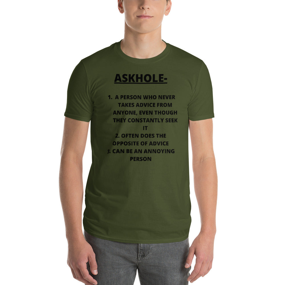 ASKHOLE- Unisex Short-Sleeve T-Shirt
