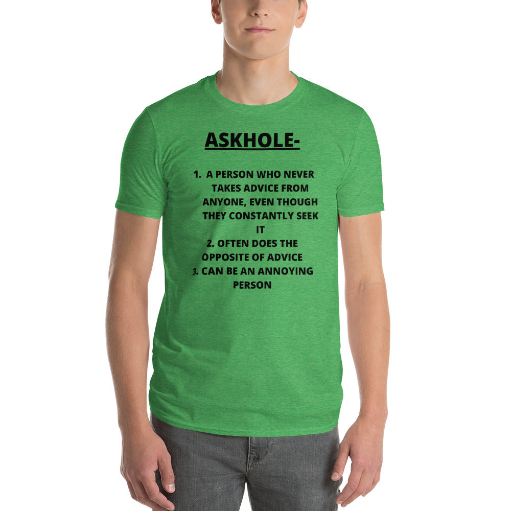 ASKHOLE- Unisex Short-Sleeve T-Shirt