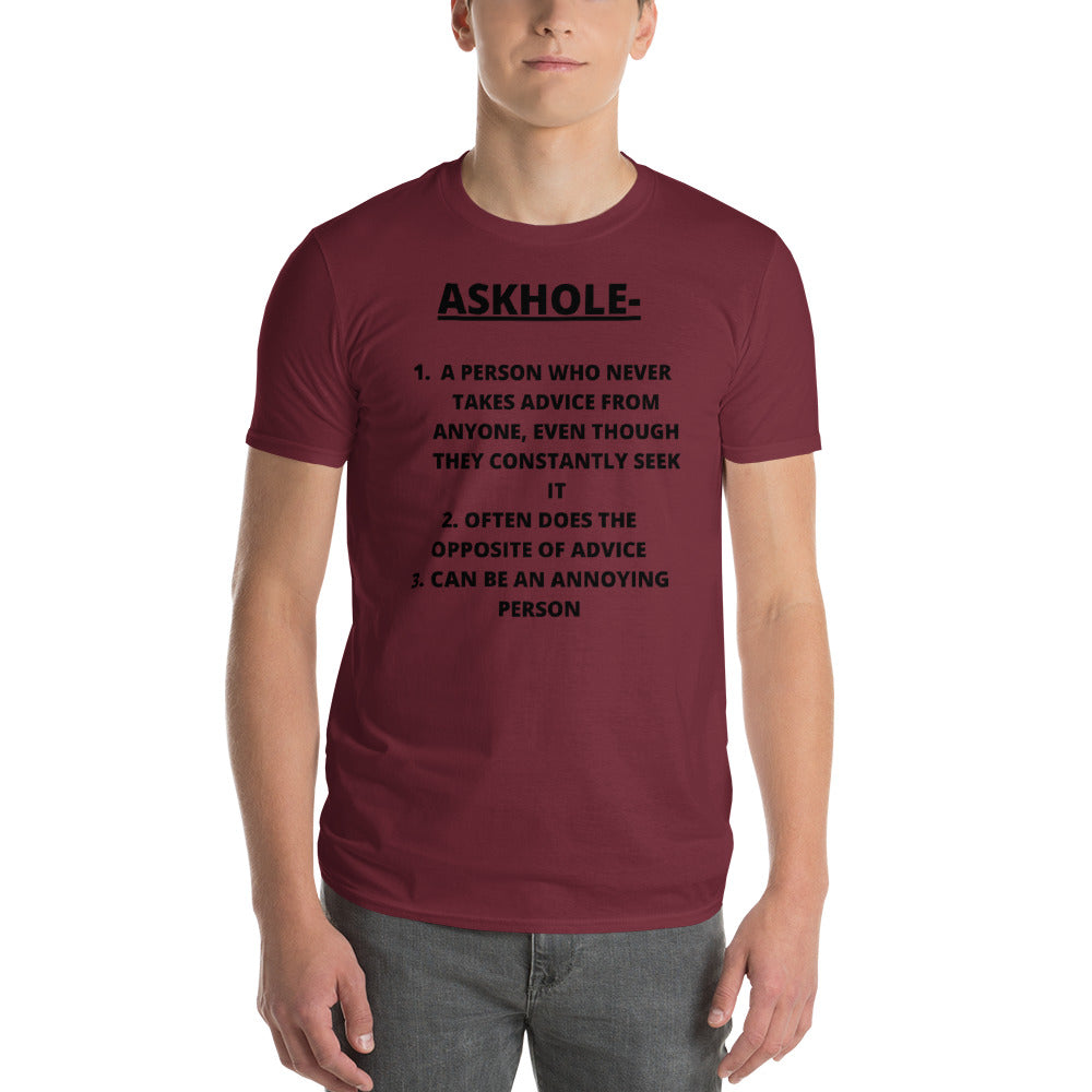 ASKHOLE- Unisex Short-Sleeve T-Shirt