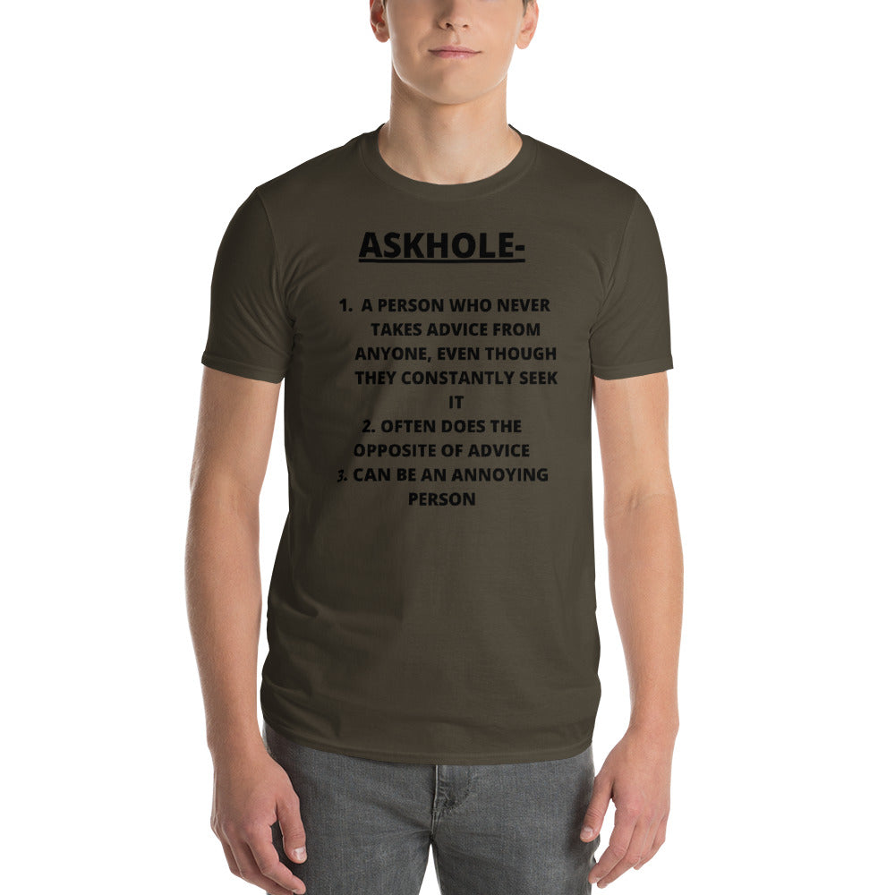 ASKHOLE- Unisex Short-Sleeve T-Shirt
