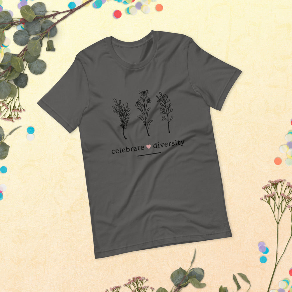 CELEBRATE DIVERSITY- Short-Sleeve Unisex T-Shirt