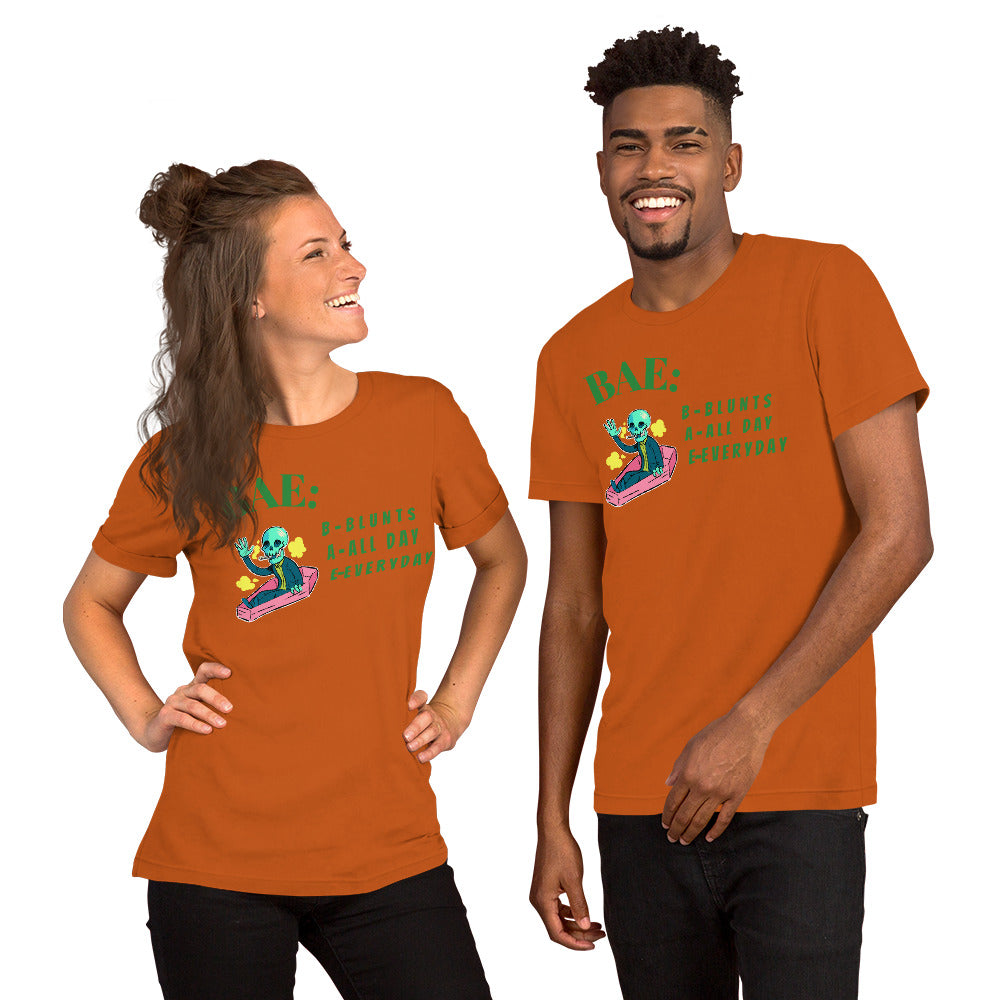 BAE- BLUNTS ALL DAY EVERYDAY- Short-Sleeve Unisex T-Shirt