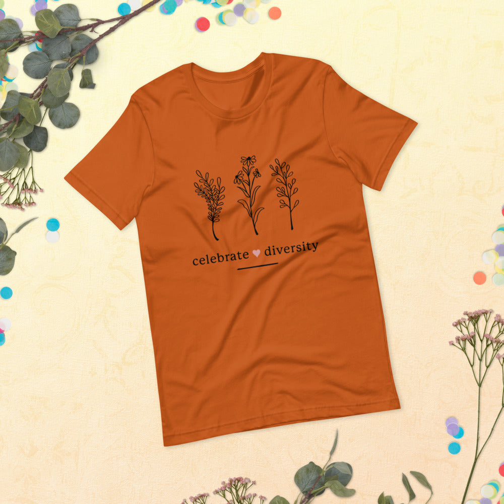 CELEBRATE DIVERSITY- Short-Sleeve Unisex T-Shirt