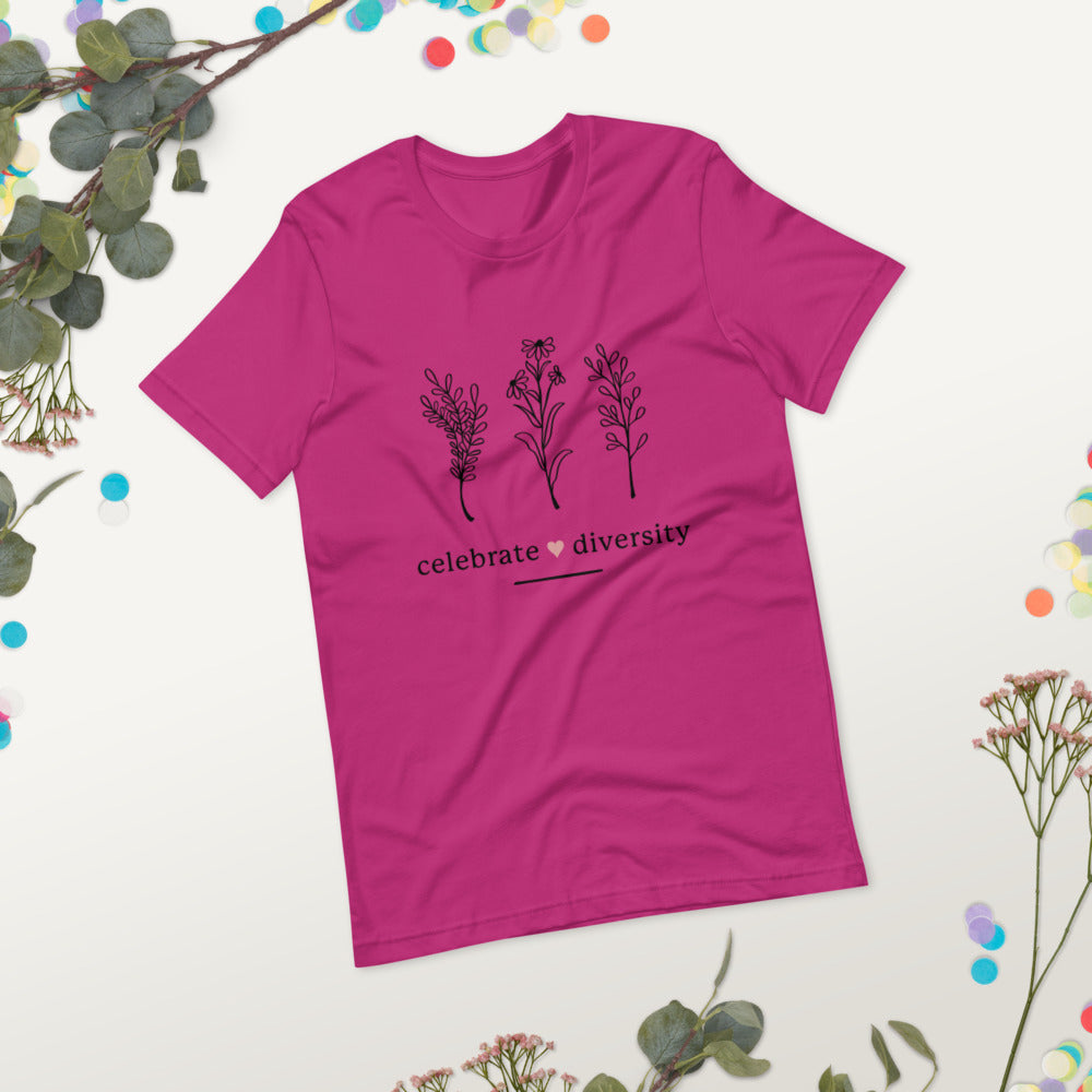 CELEBRATE DIVERSITY- Short-Sleeve Unisex T-Shirt