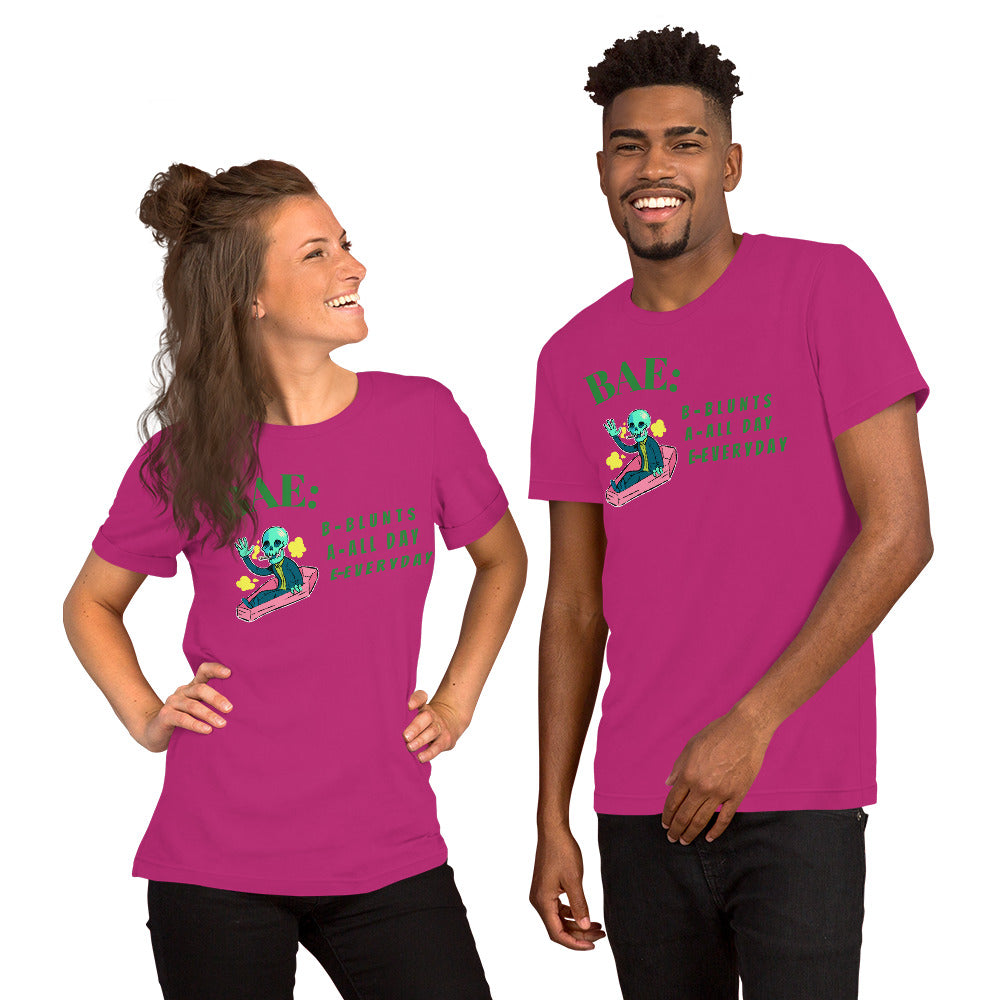 BAE- BLUNTS ALL DAY EVERYDAY- Short-Sleeve Unisex T-Shirt
