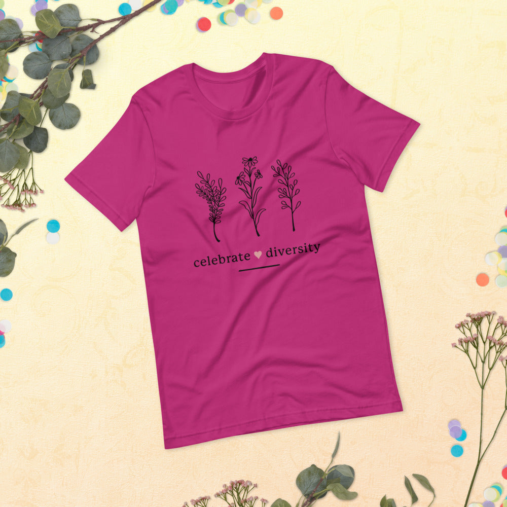 CELEBRATE DIVERSITY- Short-Sleeve Unisex T-Shirt