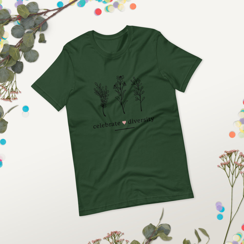 CELEBRATE DIVERSITY- Short-Sleeve Unisex T-Shirt