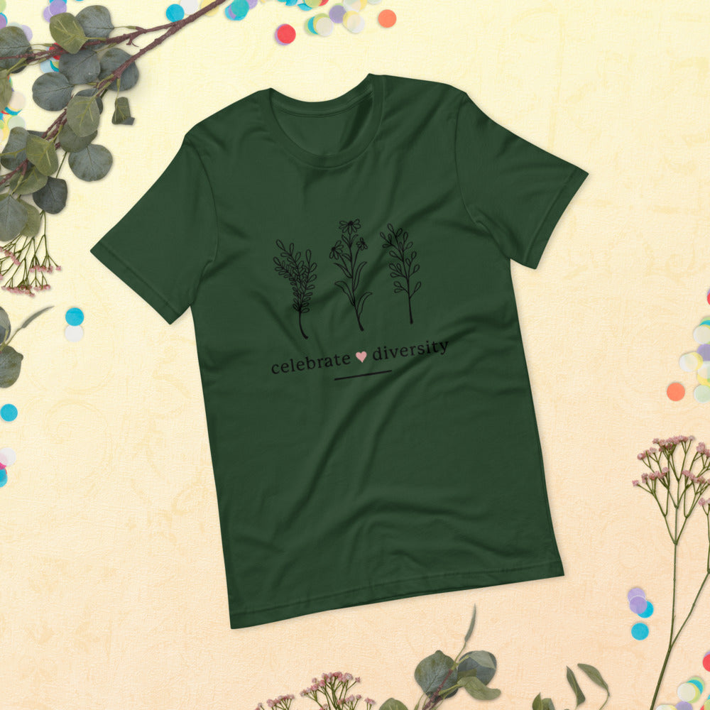 CELEBRATE DIVERSITY- Short-Sleeve Unisex T-Shirt