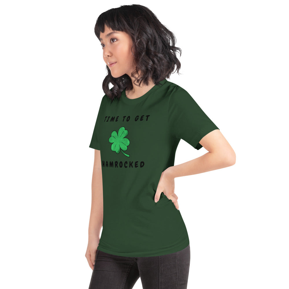 TIME TO GET SHAMROCKED- Short-Sleeve Unisex T-Shirt