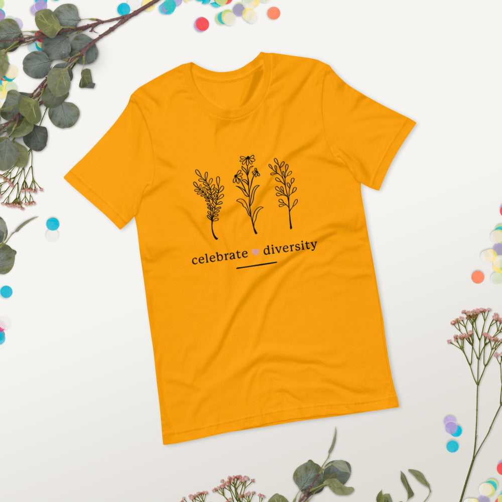 CELEBRATE DIVERSITY- Short-Sleeve Unisex T-Shirt