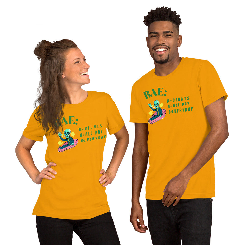 BAE- BLUNTS ALL DAY EVERYDAY- Short-Sleeve Unisex T-Shirt